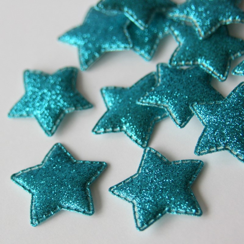 Dekorativní hvězdička ~ 35 mm ~ modrá 