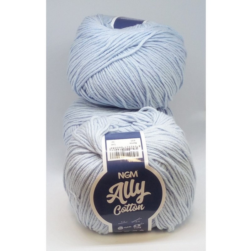 Příze Ally cotton ~ světle modrá 031