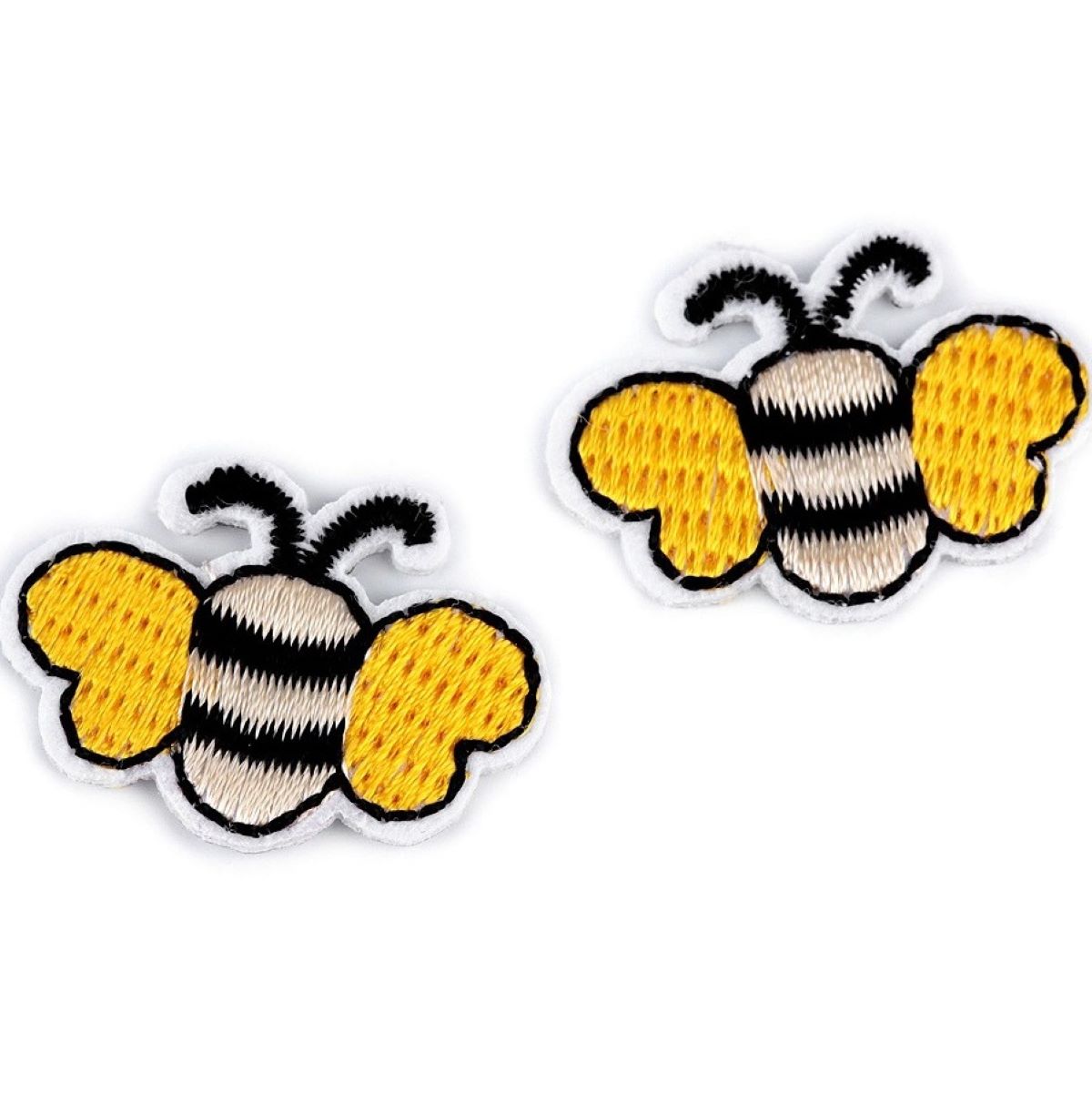 Nažehlovačka ~ 20x30 mm ~ včela ~ žlutá