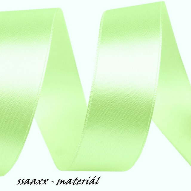 Saténová stuha ~ 25 mm ~ zelenkavá