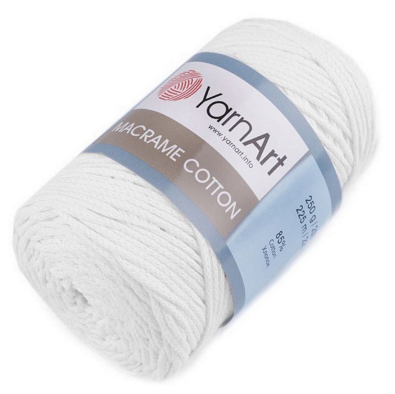 Příze Macrame Cotton ~ bílá 751