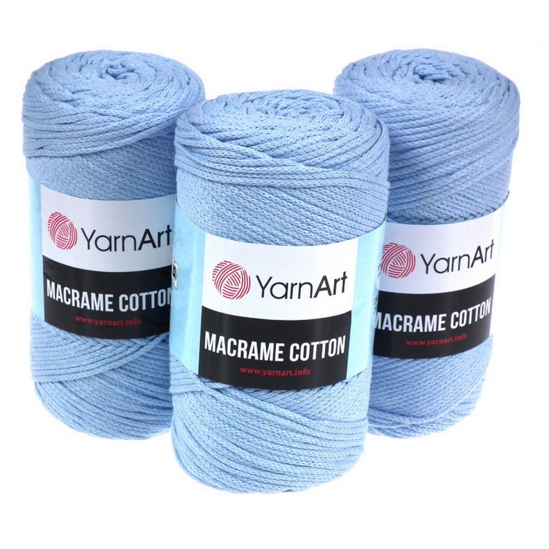 Příze Macrame Cotton ~ světle modrá 760