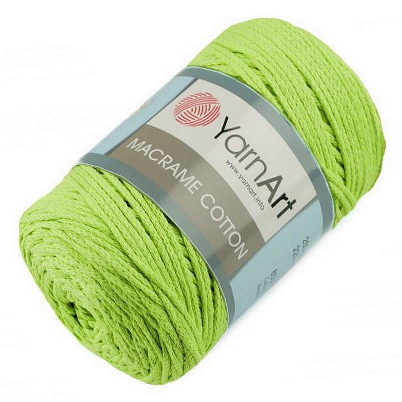 Příze Macrame Cotton ~ světle zelená 755