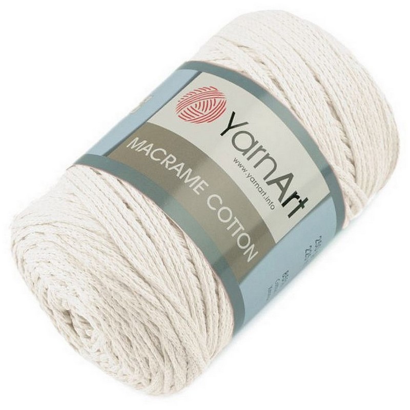 Příze Macrame Cotton ~ světlá krémová 752