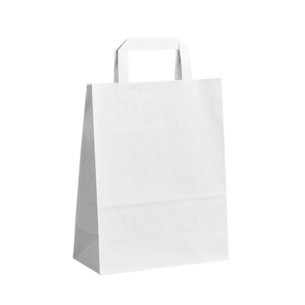 Papírová taška ~ 22x10x28 cm ~ 80g ~ bílá