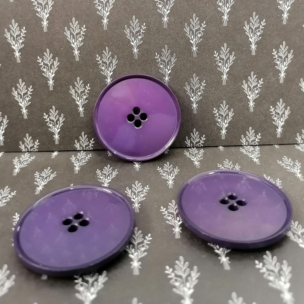 Plastový knoflík ~ 38 mm ~ fialový
