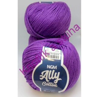 Příze Ally cotton ~ tmavší fialová 021