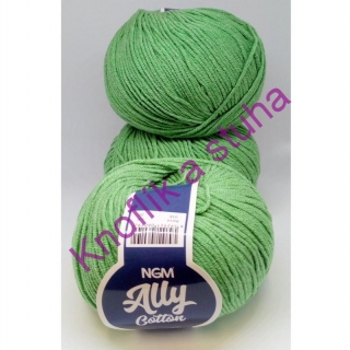 Příze Ally cotton ~ zelená 018