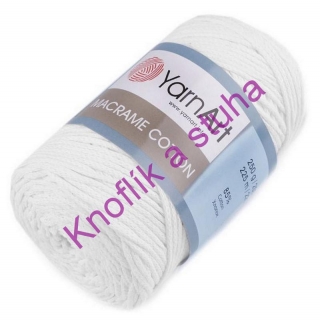 Příze Macrame Cotton ~ bílá 751