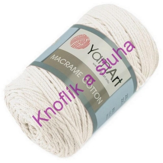 Příze Macrame Cotton ~ světlá krémová 752