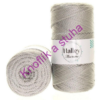 Příze Halley Macrame ~ 3 mm ~ stříbrná 22