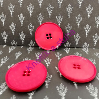 Plastový knoflík ~ 38 mm ~ červený