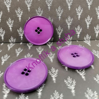 Plastový knoflík ~ 38 mm ~ švestkový