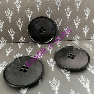 Plastový knoflík ~ 38 mm ~ černý